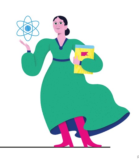 Lise Meitner Illustration Karolin Nusa