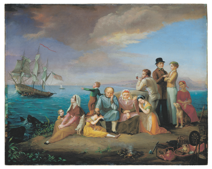 Die Auswanderer nach Amerika von Franz Wilhelm Harsewinkel (1796 - 1872), Foto: LWL-MKuK/Hanna Neander