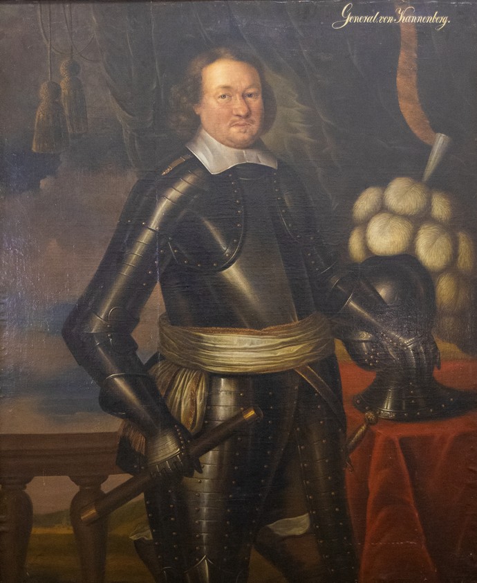 Portrait des Generals von Kannenberg, Gemälde, Öl auf Leinwand, 120cm x 146 cm