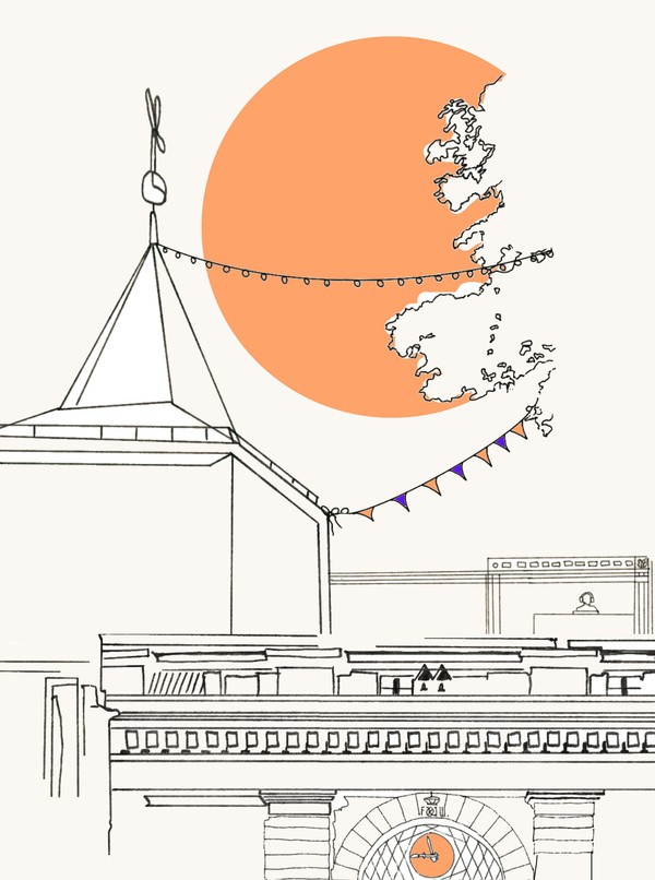 Keyvisual Urban Sketching / LWL Hannah Meisinger