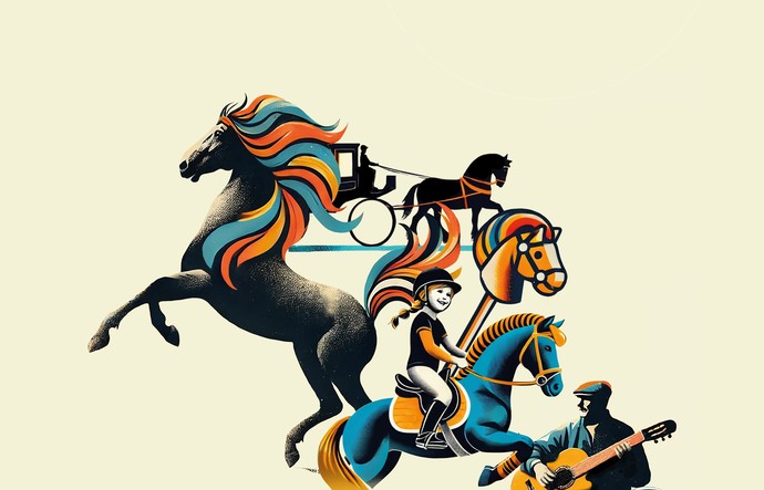 Keyvisual Pferde / LWL Meisinger