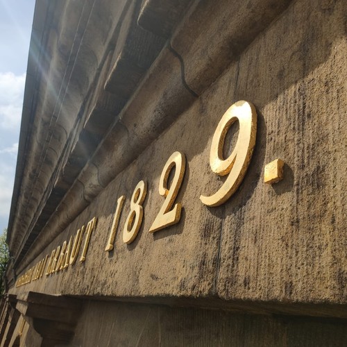 Ausschnitt aus der Fassade des LWL-Preußenmuseums