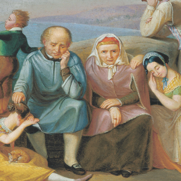 Die Auswanderer nach Amerika von Franz Wilhelm Harsewinkel (1796 - 1872), Foto: LWL-MKuK/H (vergrößerte Bildansicht wird geöffnet)